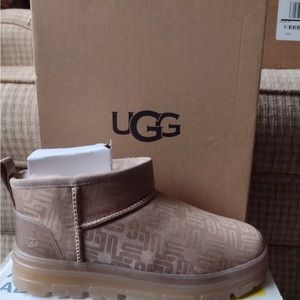 Ugg ultra mini monogram boots